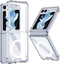 Magnetic Transparent Case for Samsung Galaxy Z Flip 5 – Slim Acrylic Cover Galaxy Z Flip 5 Acrylic Tidesmit