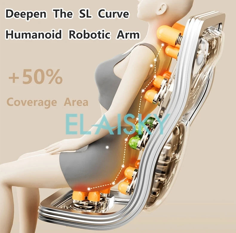 Zero Gravity Massage Chair with Heat Therapy and Full Body Airbags Body Shaping Massage Equipment Tidesmit