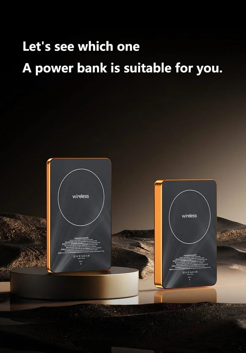 Magnetic Wireless Power Bank 10000mAh Portable Charger by Tidesmit Tidesmit