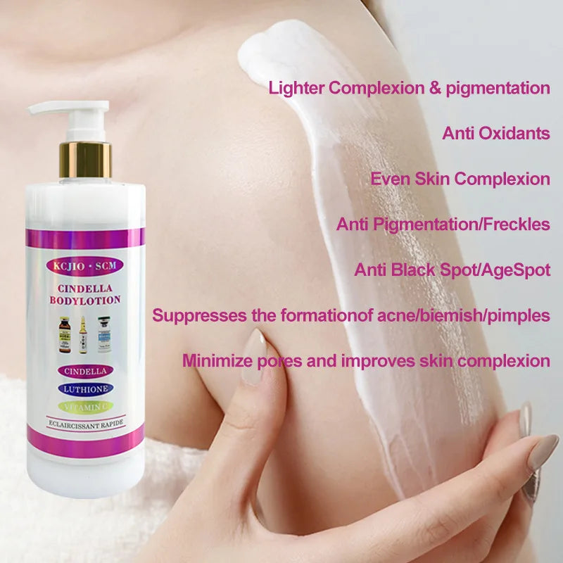 500ml Glutamate Body Cream Vitamin VC Moisturizing Lotion Skin Whitening Nicotinamide Anti Wrinkles Body Lotion
