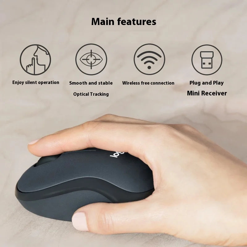 Logitech M220 Wireless Mouse Laptop Business Office Silent Portable Home Game Boys and Girls Super handy office mouse