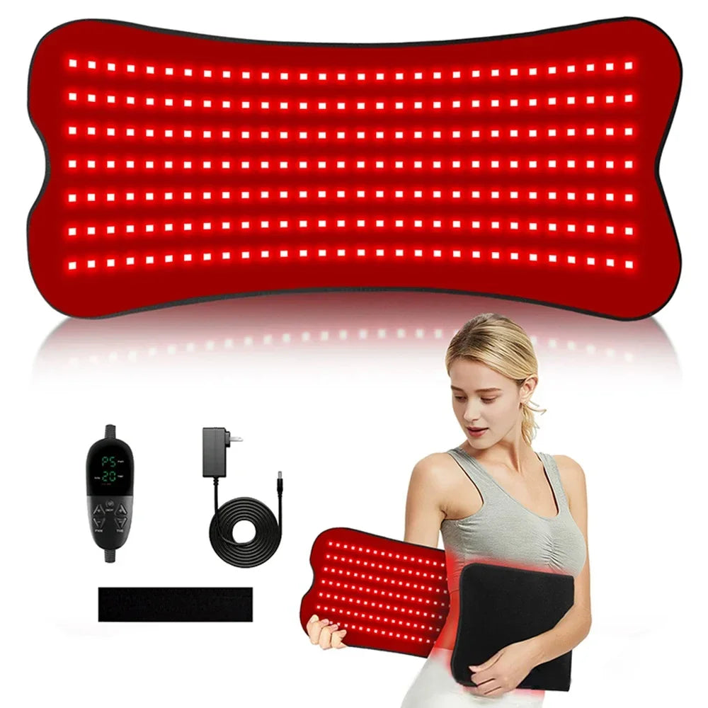 210pcs LED Bead Red Light Belt Red Infrared Light Therapy Pad LED Beauty Devices for Face and Body Back Knee Hands Feet Relief