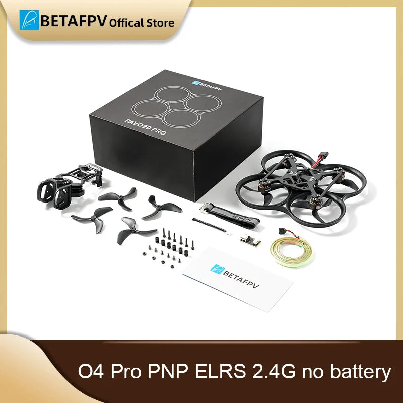 Pavo20 Brushless Whoop Quadcopter ELRS 2.4G - 4 Battery Flight Kit ELRS 2.4G nobattery Tidesmit