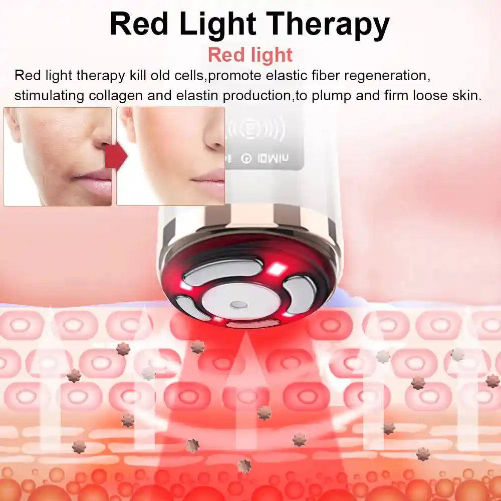 HIFU Face Lifting Machine with EMS Microcurrent & Heat Therapy Eye Massage Instrument Tidesmit