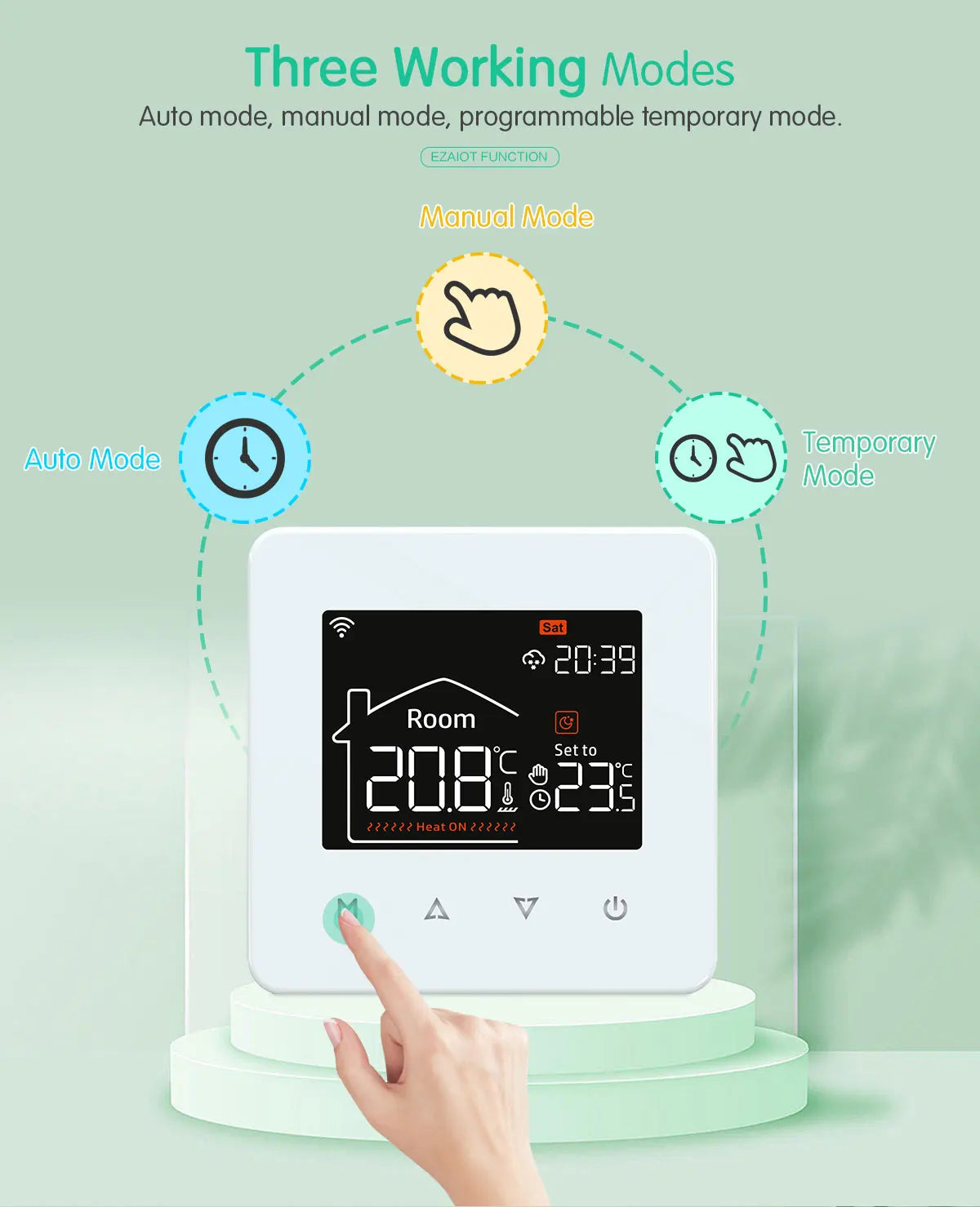 Smart WiFi Thermostat for Electric Floor Heating Water Gas Boiler Tuya Digital Temperature Controller Alexa Google Home Yandex
