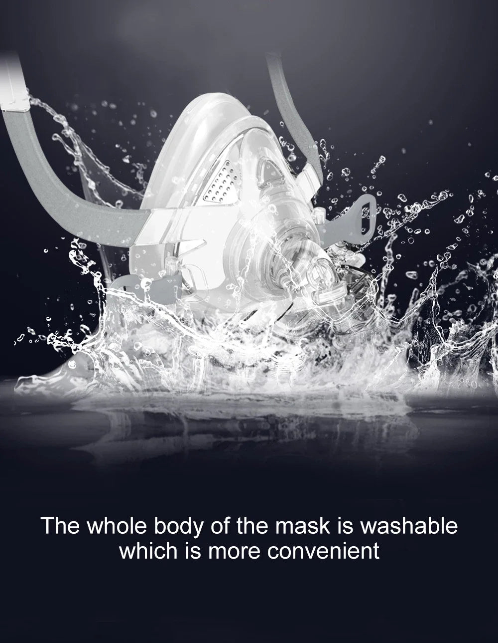 Resoxy CPAP Full Face Mask Use for Anti Snoring Sleep Apnea Sleep with 22mm Tube Inner Diameter Auto CPAP APAP BIPAP Machine