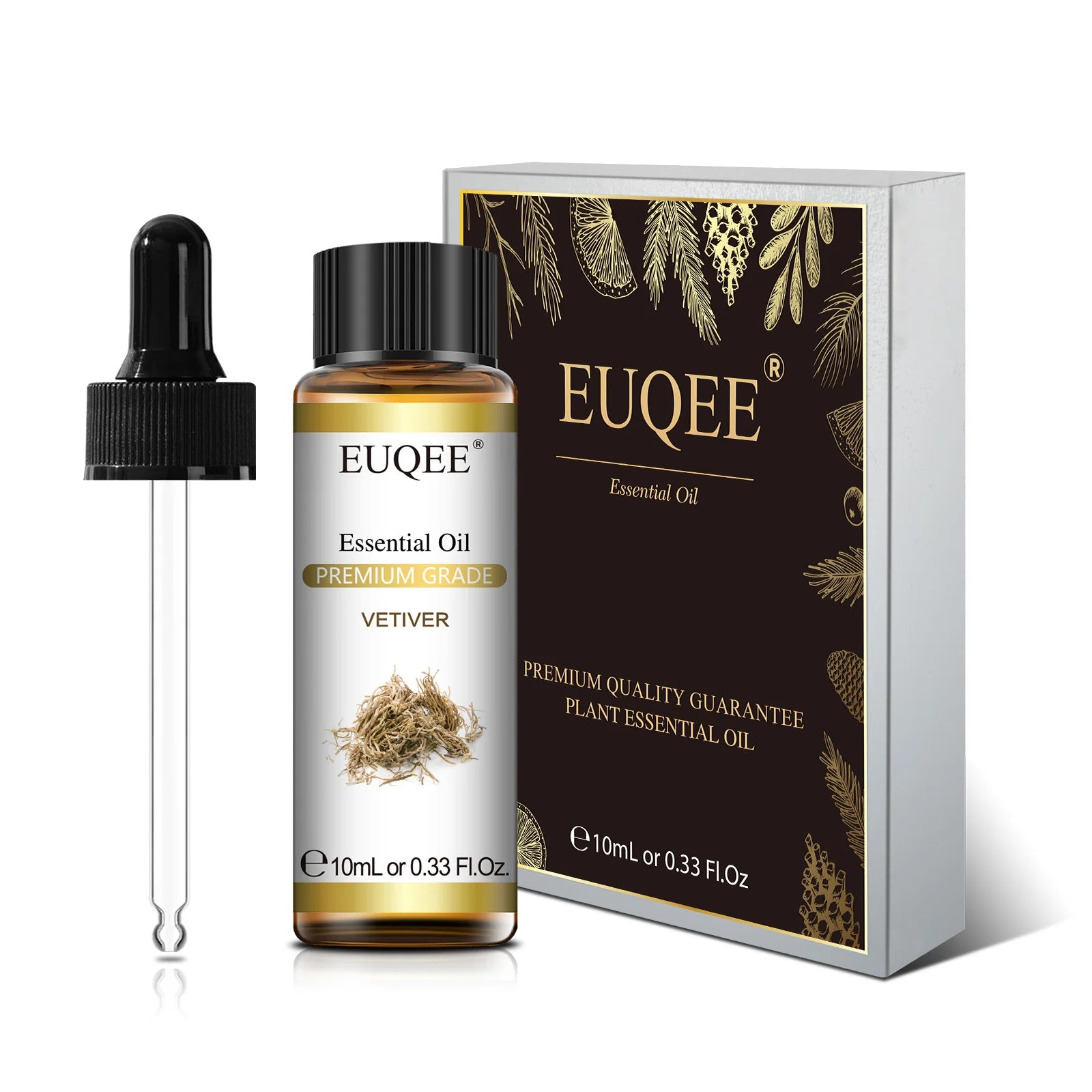 EUQEE 10ml Pure Essential Oil For Aromatherapy Diffuser-Jasmine Eucalyptus Frankincense Cinnamon Lavender Aroma Essential Oils