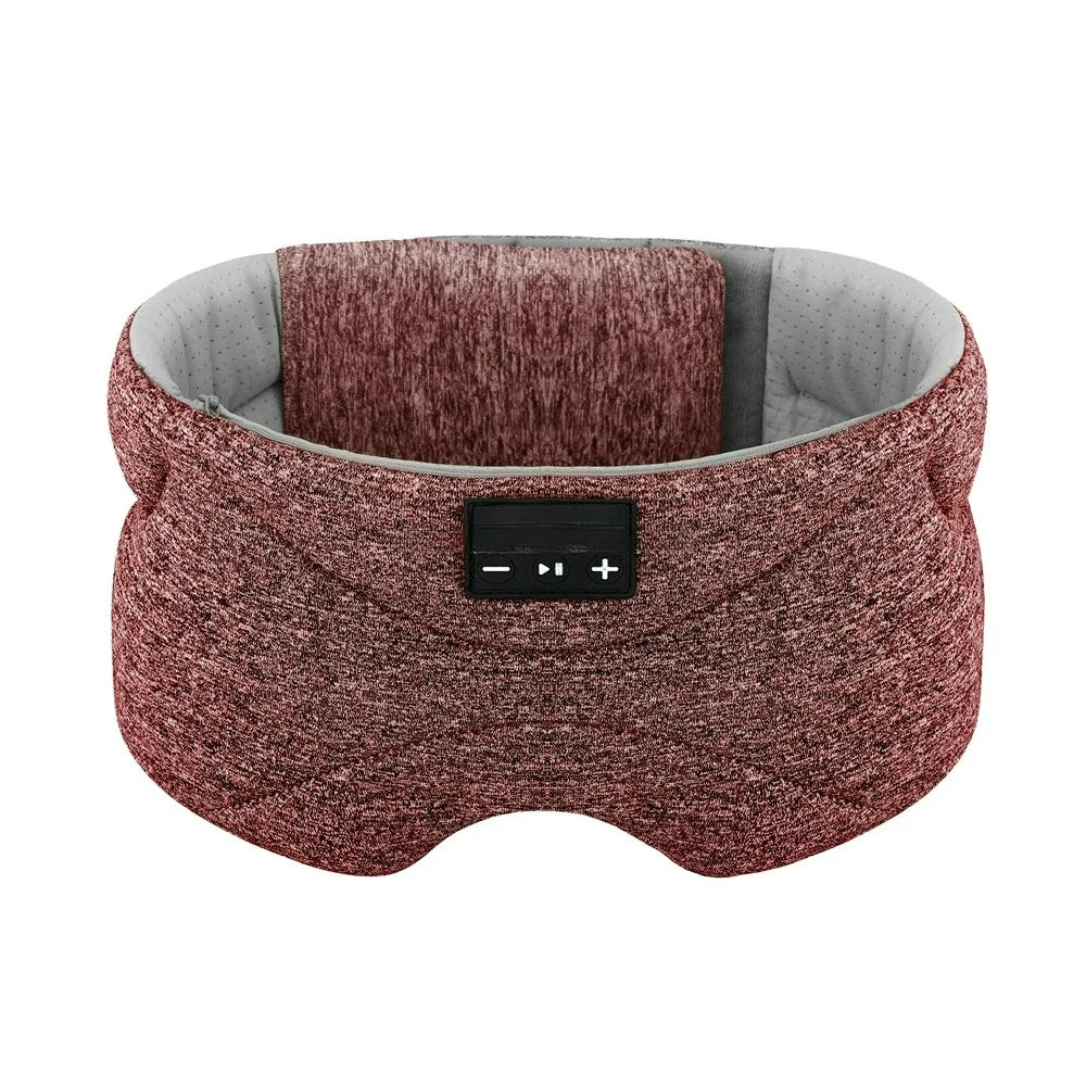 Bluetooth Sleep Mask with Integrated White Noise Headphones Pink Tidesmit
