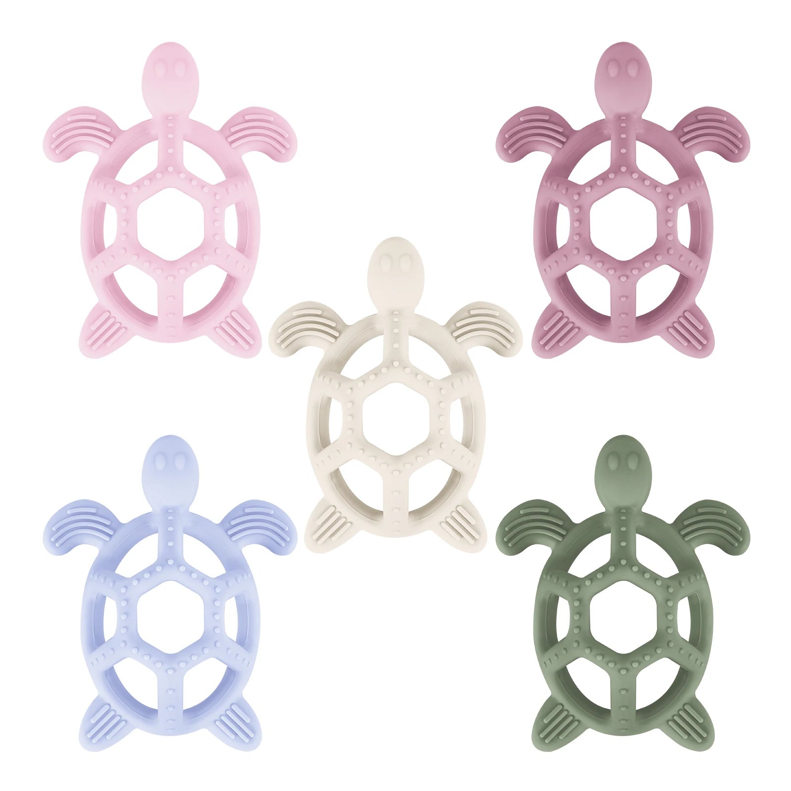 1PC Silicone Baby Teether Toy Minnie Turtle Cartoon Design Silicone Teether Rodent for Teething Relief Baby Teethers Gift