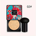 Tidesmit mushroom air cushion BB cream texture swatch for nourishing face makeup and moisturizing coverage