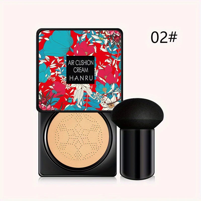 Tidesmit mushroom air cushion BB cream texture swatch for nourishing face makeup and moisturizing coverage