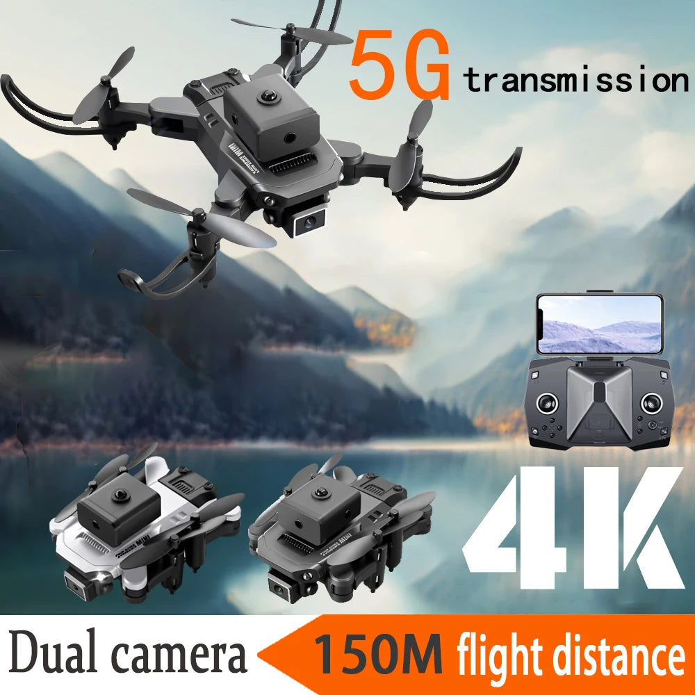 Mini 4K Dual Camera Drone - Foldable Portable RC Quadcopter Tidesmit