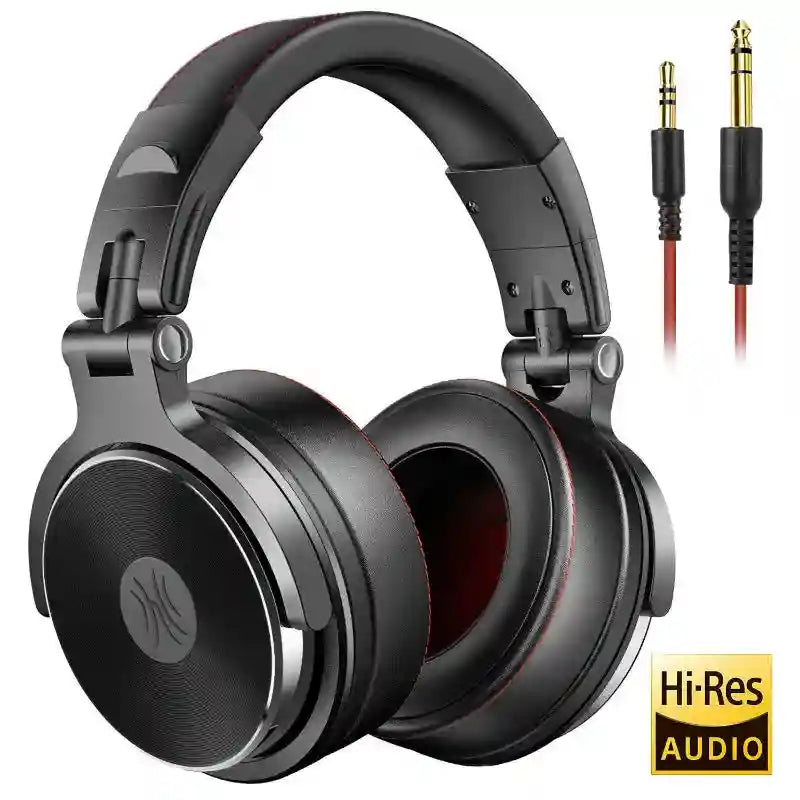 Tidesmit Wired Studio Headphones - Over-Ear Monitor with Mic Pro-50-Black Tidesmit