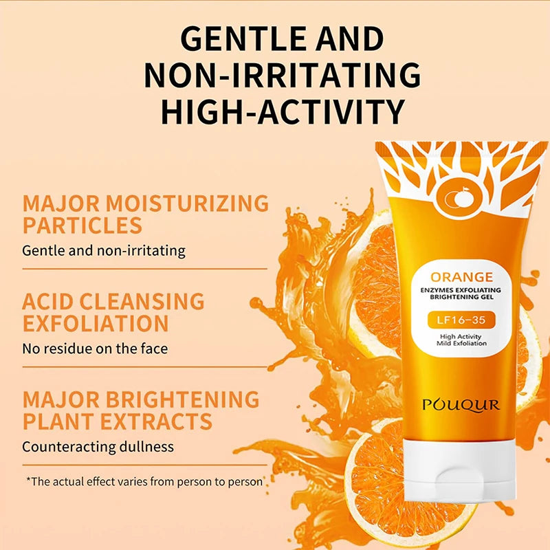 Orange Exfoliating Gel 100g - Professional Deep Cleansing Face Scrub Scrubs Treatments Tidesmit