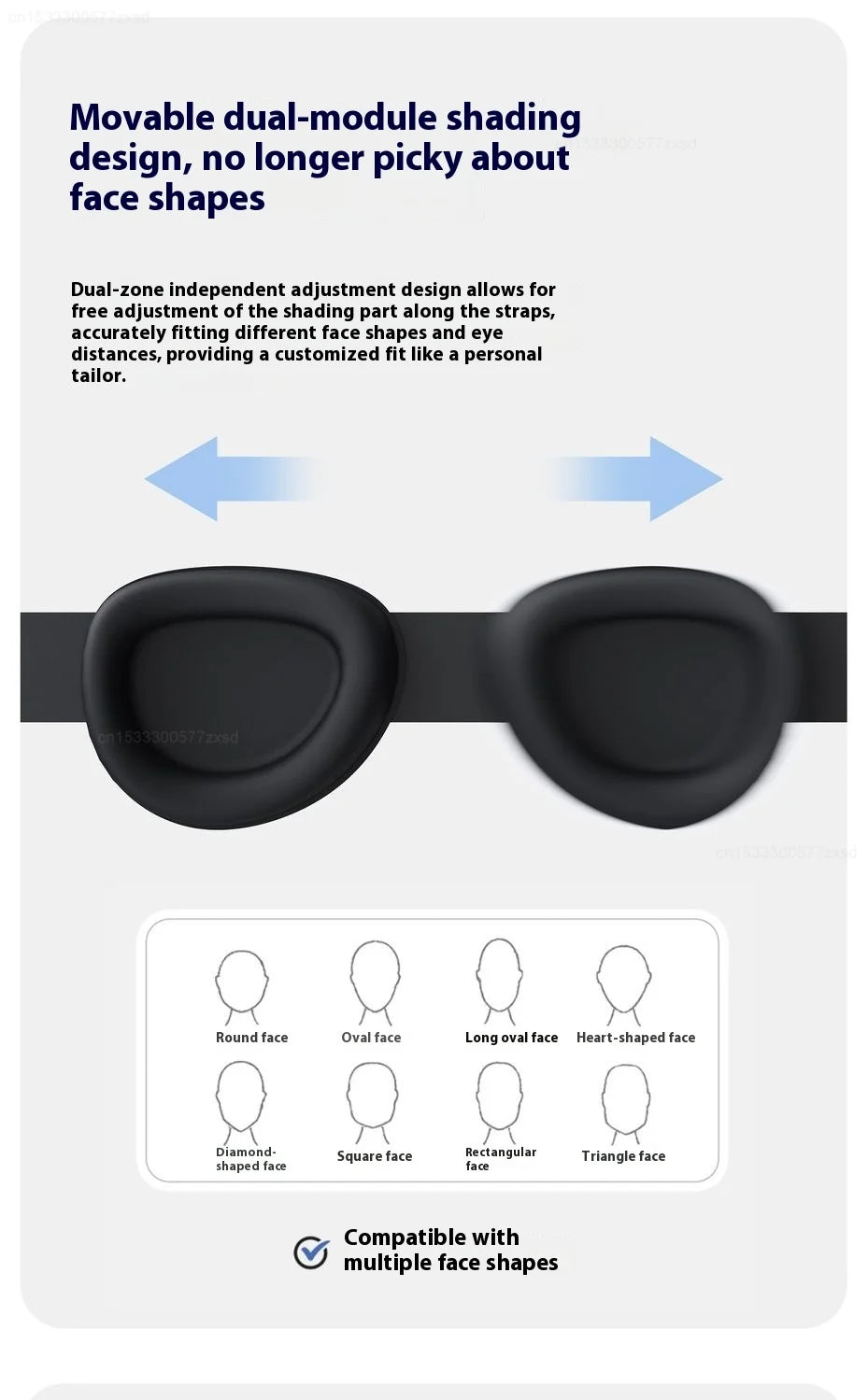 Dreamlight 3D Travel Eye Mask Sleep Blackout 3D Stereoscopic Sleep Aid Portable for Men Women Portable Storage Blindfold