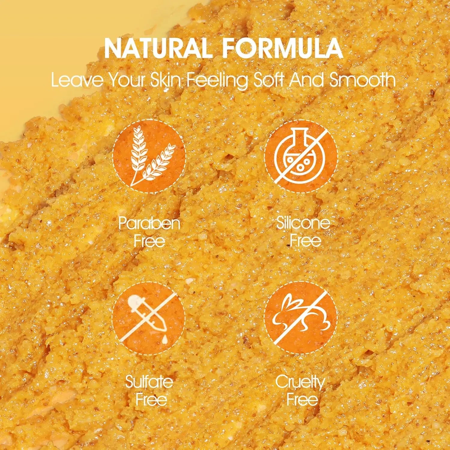 Turmeric Body Scrub | Natural Exfoliating Skin Polish - 1pcs & 3pcs Scrubs Treatments Tidesmit