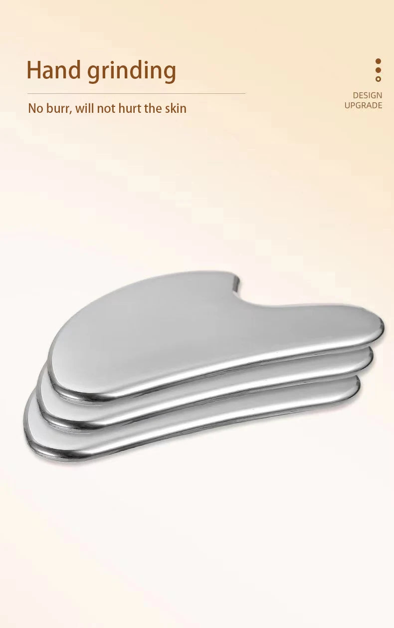 Stainless Steel Gua Sha Scraper - Sculpting Facial and Body Tool Fascia Gun Tidesmit