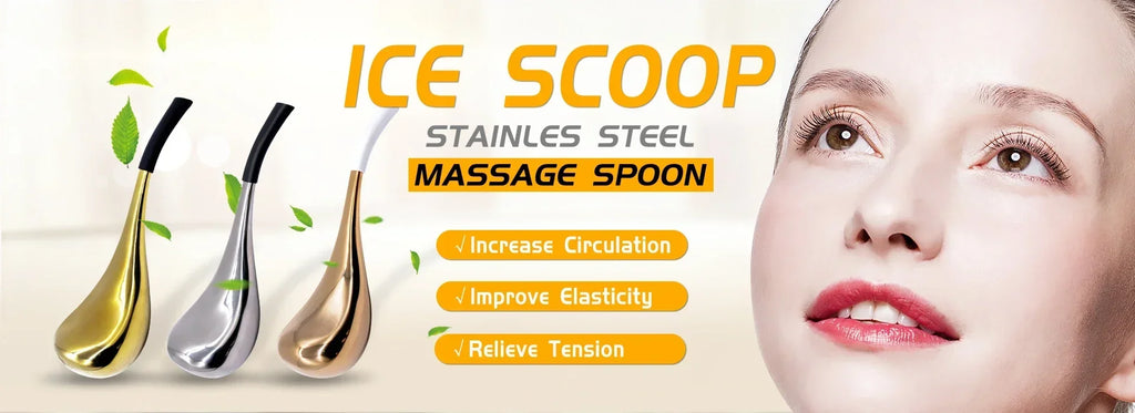 Ice Globes for Face: 2-Piece Stainless Steel Cryo Facial Massager Set Relaxation Treatment Tidesmit