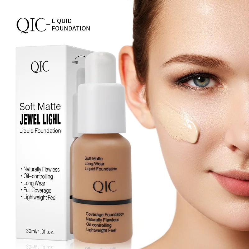 Tidesmit 30ml liquid foundation concealer for a naturally flawless matte oil-control and waterproof long-lasting finish