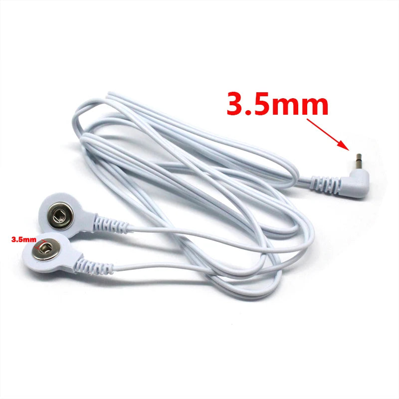 TENS Unit Lead Wire Replacement Cable for Electric Massagers Body Shaping Massage Equipment Tidesmit