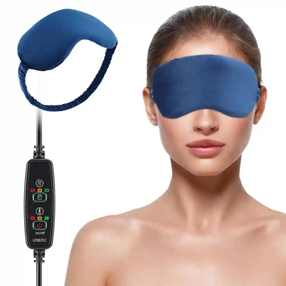 Heated Eye Massager Mask for Eye Strain Relief and Rechargeable Sleep Eye Massage Instrument Tidesmit