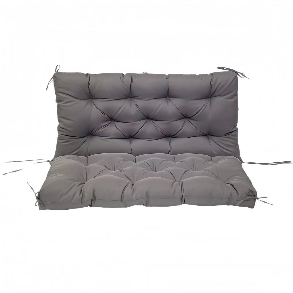 Bench Cushion with Backrest 2 or 3 Seat Swing Replacement Cushions Overstuffed for Garden Patio Furniture Loveseat Swing Outdoor