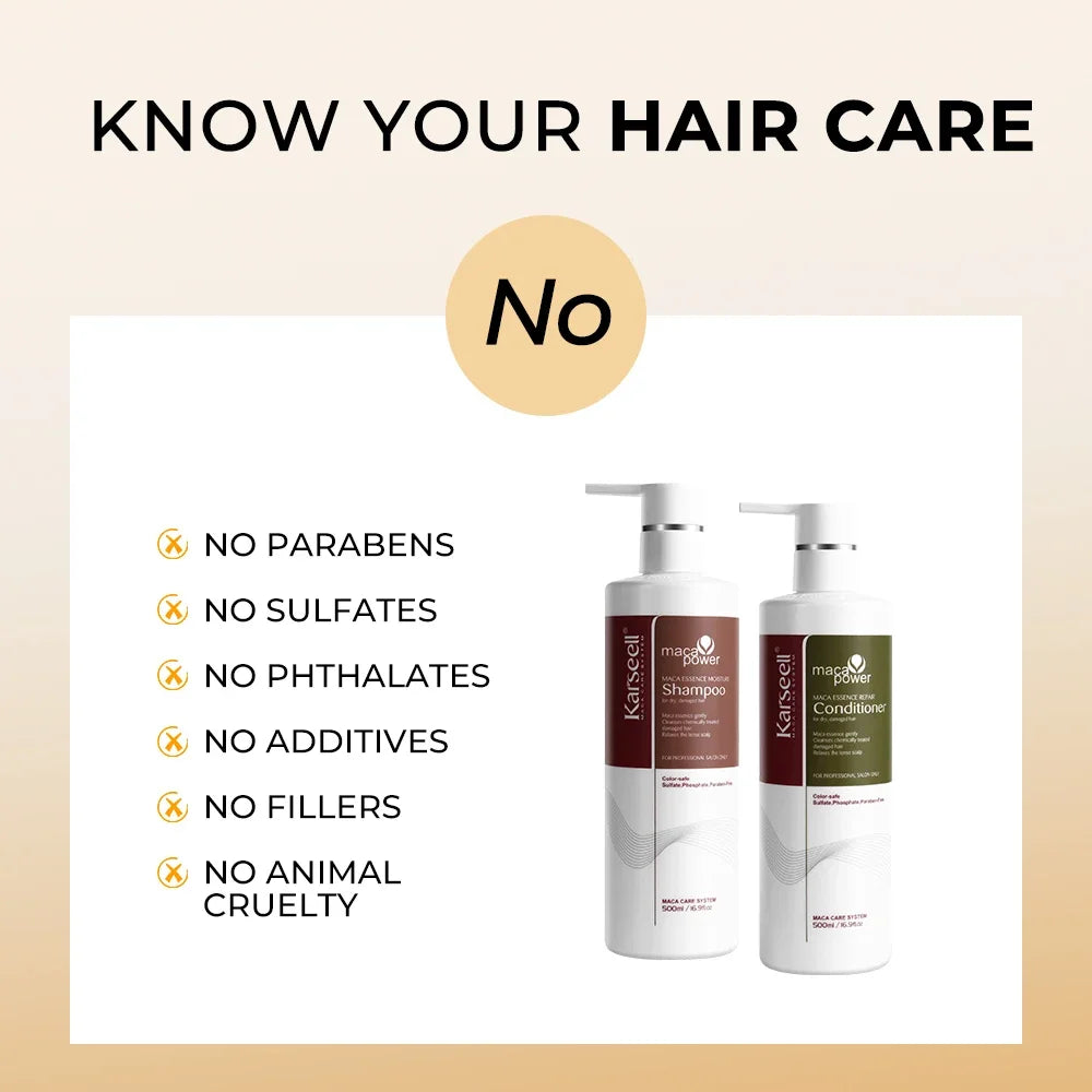 Original Karseell Moisture Shampoo + Conditioner 500ml Argan Oil  Moisturizing Smooth Hair Care Set for Dry and Damaged Hair