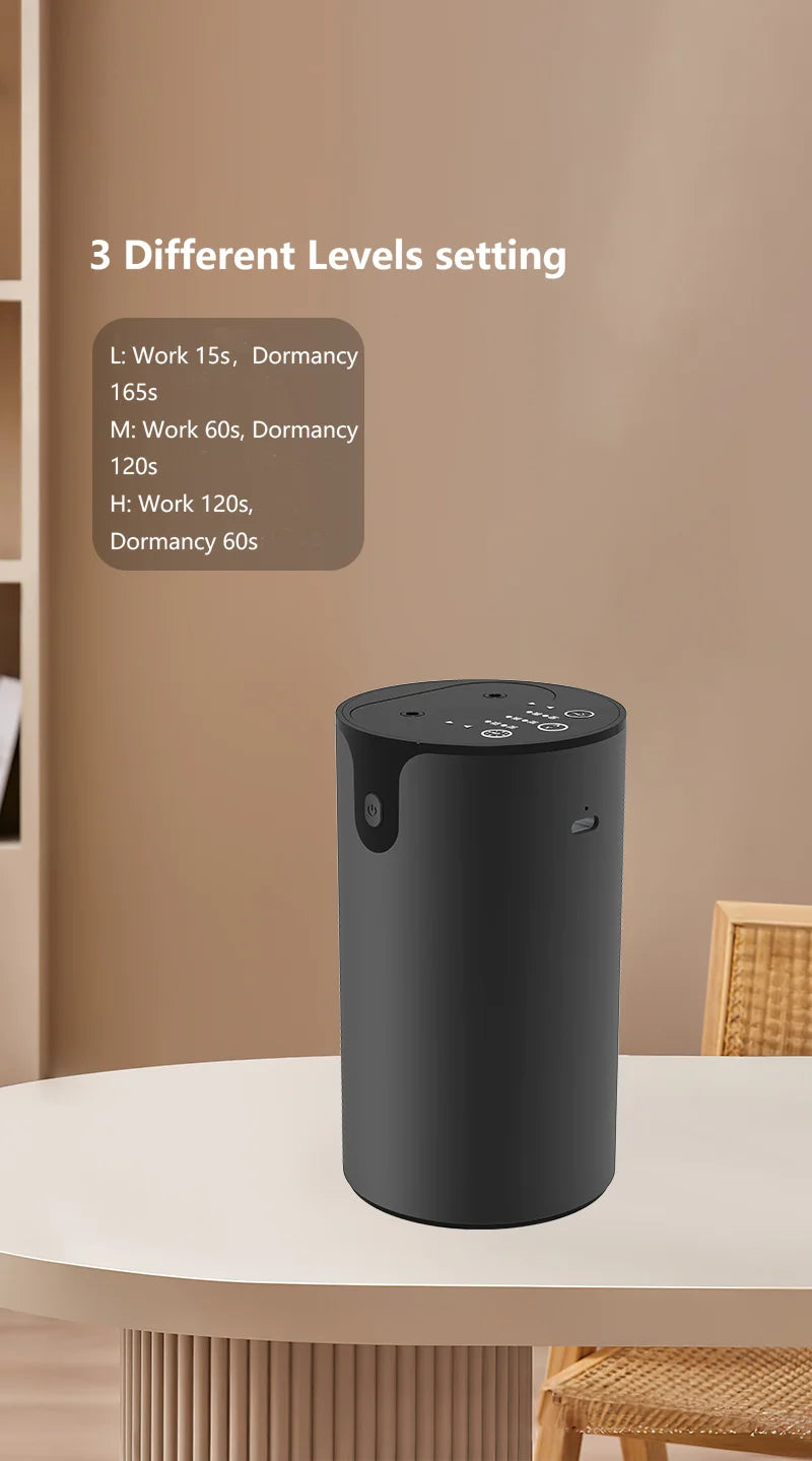 Portable Double Nozzle Essential Oil Diffuser USB Powered Waterless Aromatherapy Humidifier with 7 Colors LED Light Air Scent Pe