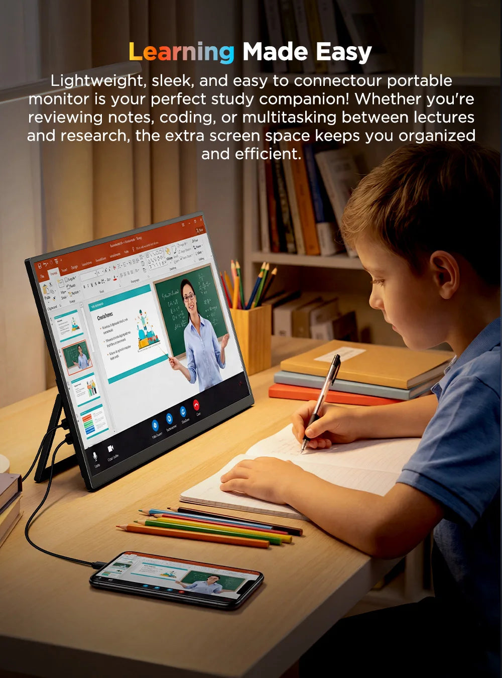 UPERFECT 15.7" 4K UHD Touchscreen Portable Monitor 100%sRGB USB-C HDMI HDR FreeSync Eye Care External Laptop Display For Desktop