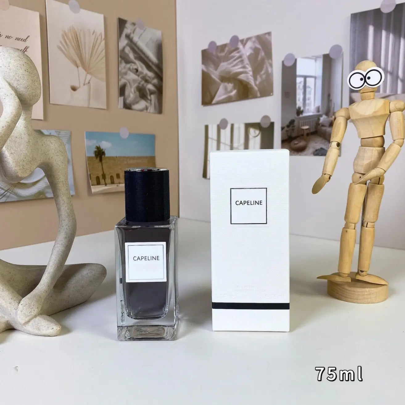 Capeline unisex 75ml perfume. Long-lasting oriental woody grapefruit floral scent in a sleek square glass bottle.