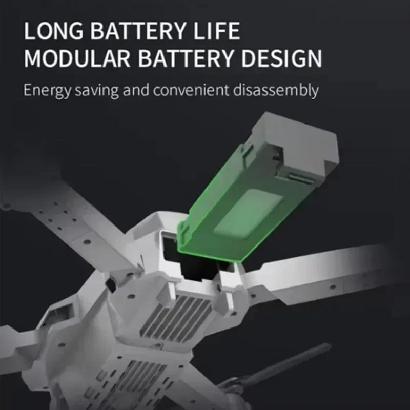 4K Camera Drone: Foldable Dual Lens WiFi RC Quadcopter for Beginners Tidesmit