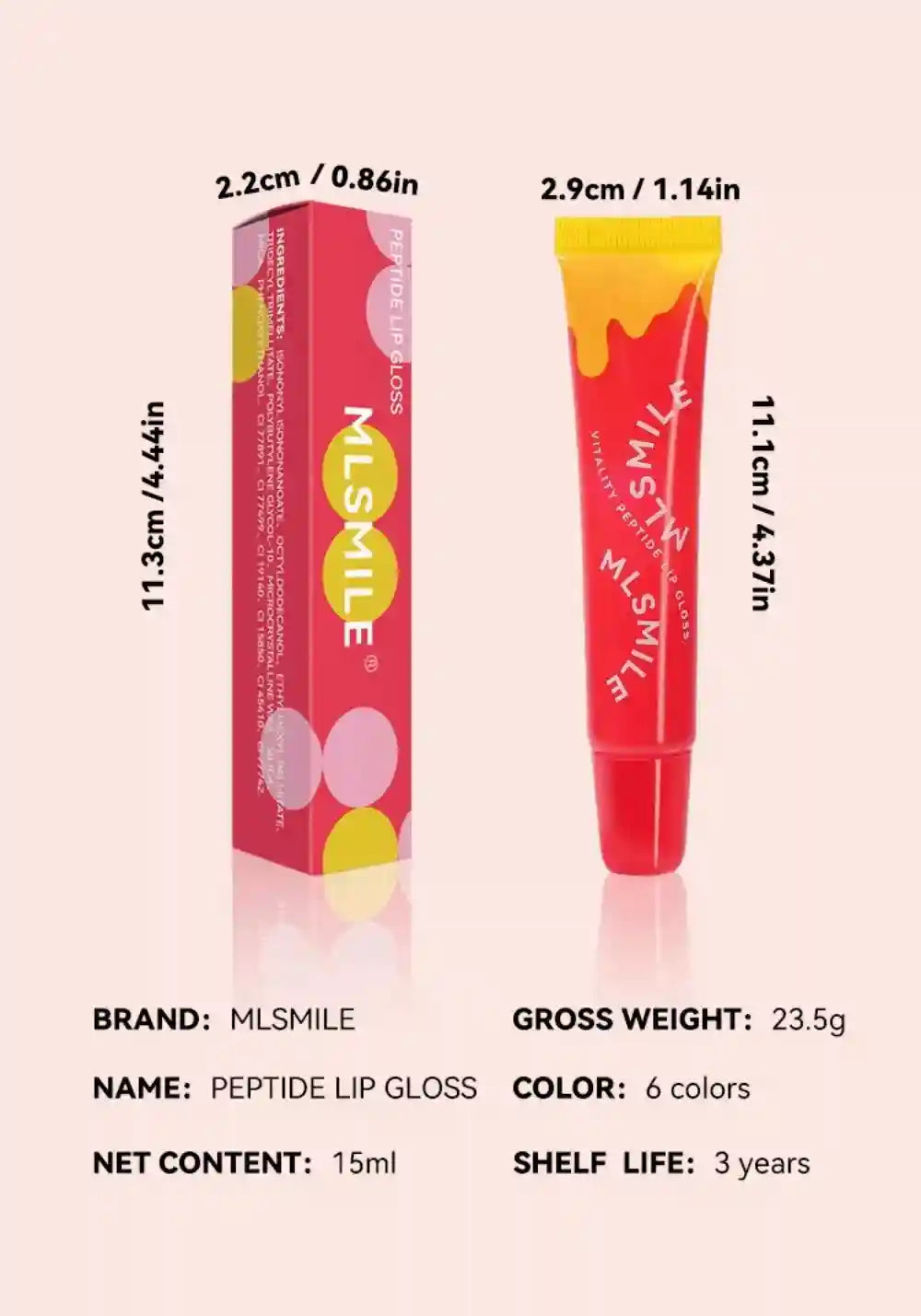 Plumping Lip Gloss Tint - Moisturizing Lip Care by Tidesmit Lip Care Tidesmit