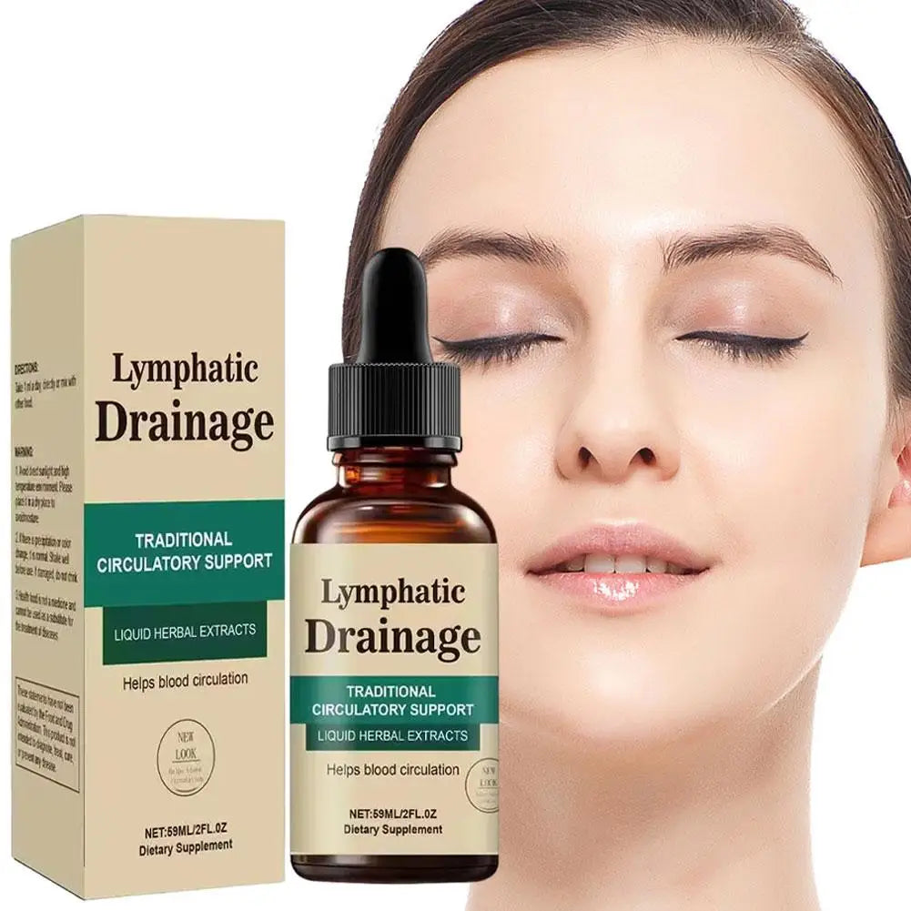 Tidesmit Natural Herbal Lymphatic Drainage Drops for Detox, Blood Circulation, and Swelling Relief Liquid Supplement