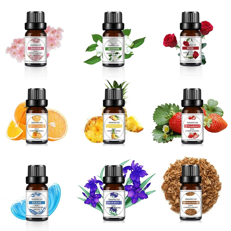 Fragrance Essential Oil Candles Making Diffuser Pure Nature Oil Water Soluble Aromatherapy Essential Oil Humidifier Wholesale