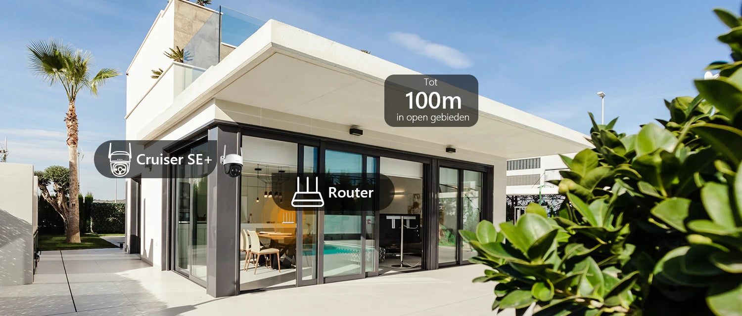 IMOU Cruiser SE+ 3MP Outdoor PTZ Wi-Fi Camera IP66 Weatherproof Camera Two Way Audio Colorful Night Vision AI Human Detection