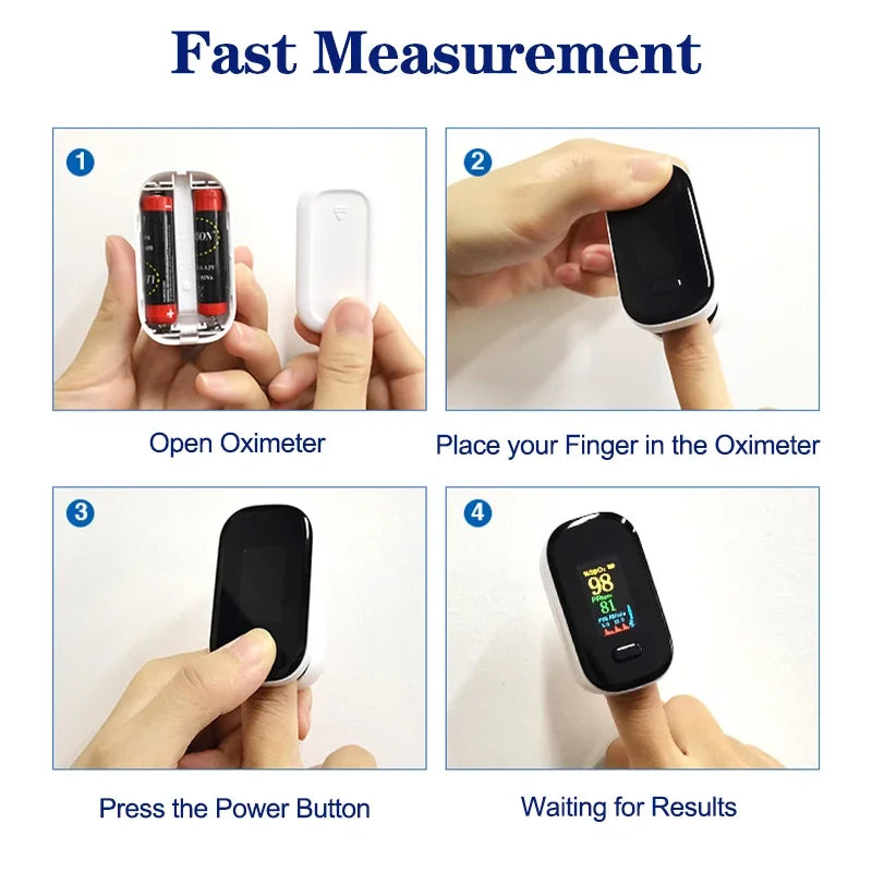 Resoxy Pulse Fingertip Oximeter Heart Rate Blood Oxygen Saturation Monitor TFT Display For Android Apple Apps Bluetooth Oximeter