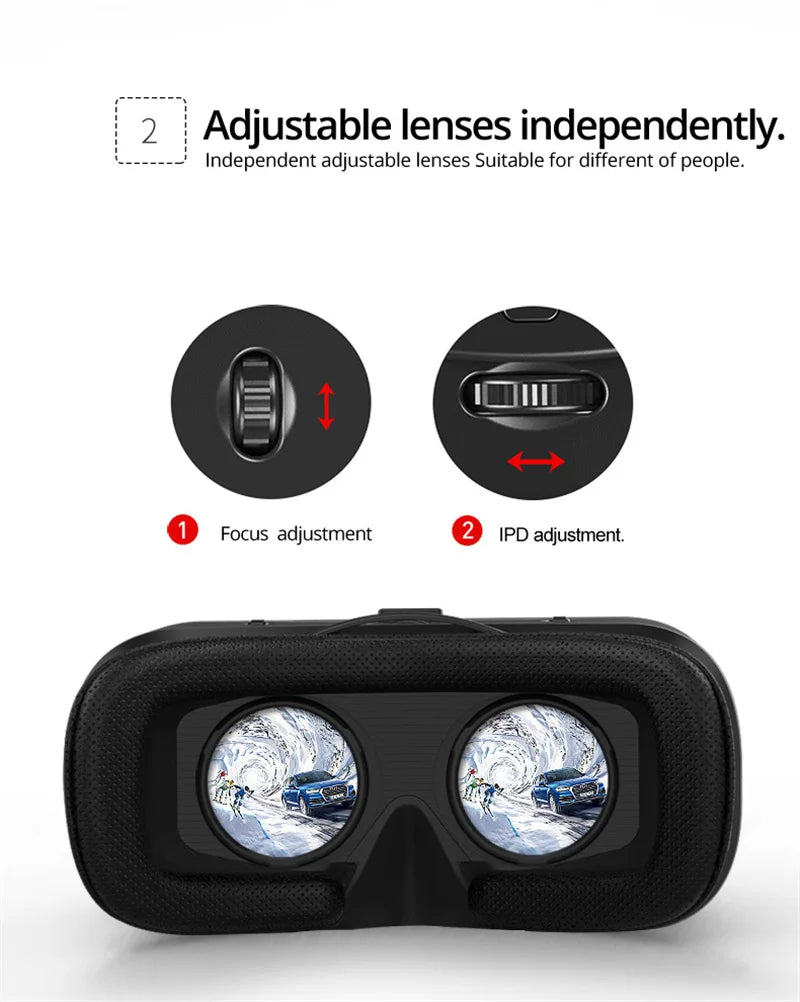 VR Headset for Smartphones: Immersive 3D Spatial Audio Glasses Tidesmit