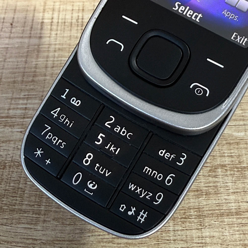 Original 7230 Mobile Cell Phone Unlocked English Russian Hebrew Arabic Keyboard 2G 3G GSM Cellphone. Made in Finland