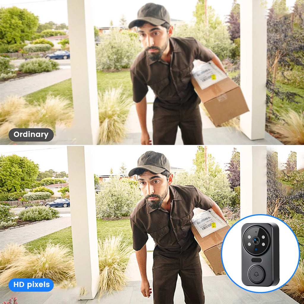 Podofo 4.3inch IPS Screen Wireless Doorbell Night Vision Intercom Video Monitor Video Two-way Intercom Doorbell Ring Door Camera