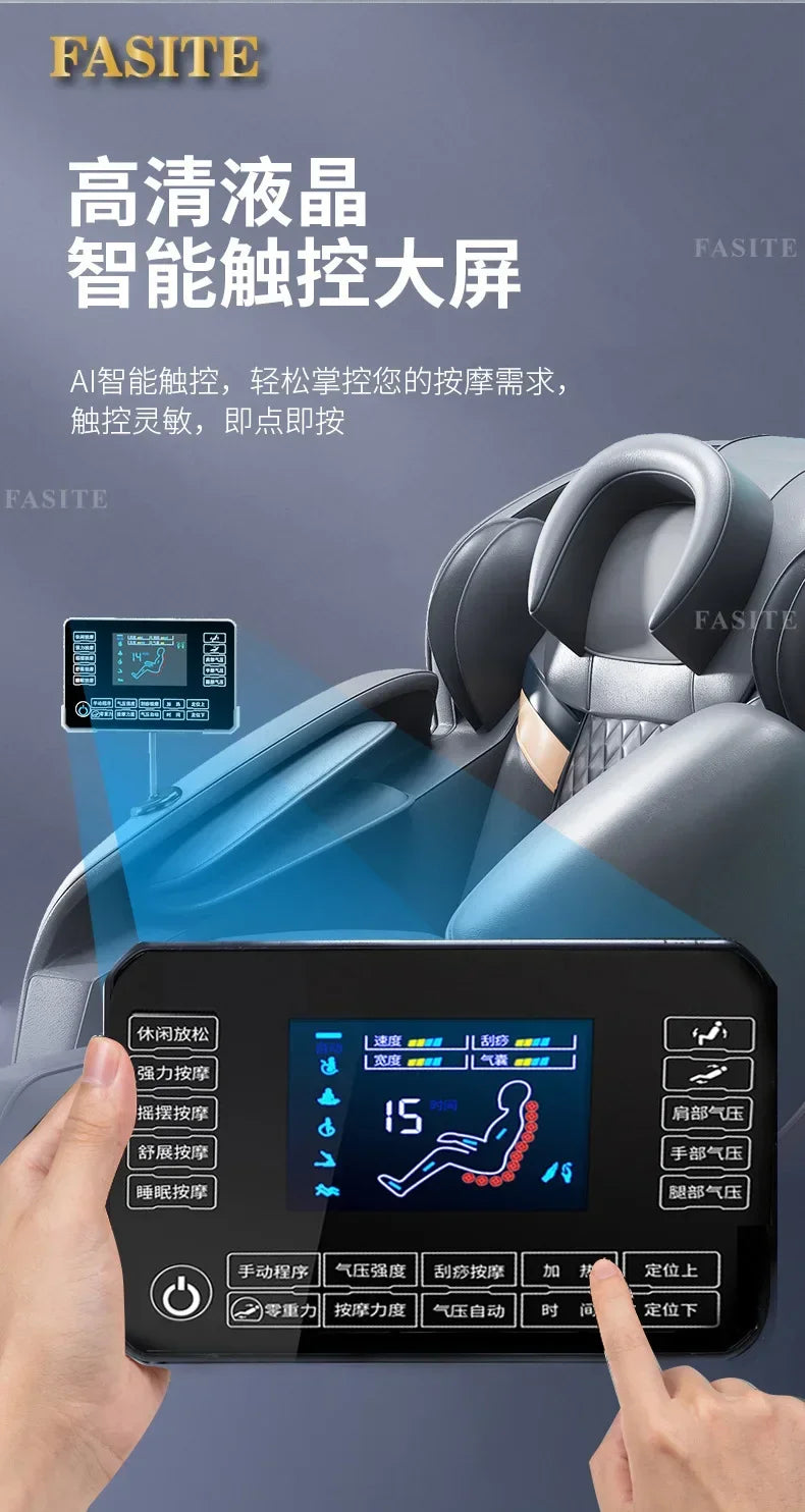 Massage Chair Recliner: Tibetan Blue Electric Sofa for Muscle Relief Massage Chairs Tidesmit