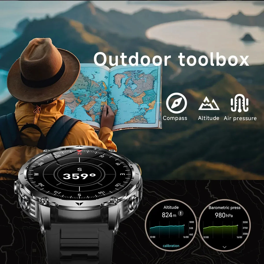 New T-Rex3 Ultra 1100mAh Battery Smart Watches GPS Track Compass IP69K Waterproof Sports Tracker Outdoors Military Smartwatches