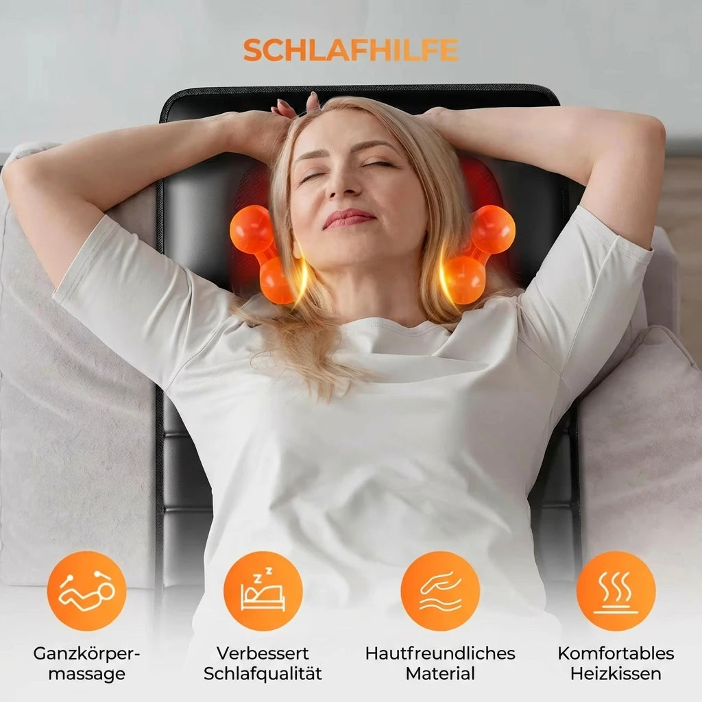 Shiatsu Massage Mat with Heat - Full Body Electric Massager EU Plug Back Massage Instrument Tidesmit