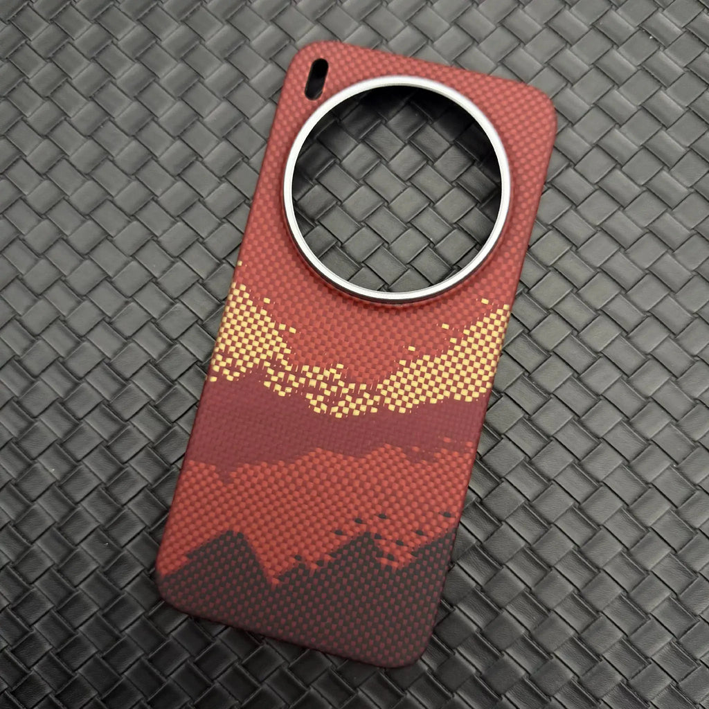 Vivo X300 Pro Aramid Fiber Case | Slim Military-Grade Magnetic Cover Sunset glow Tidesmit