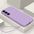 Magnetic Wireless Charging Case for Samsung Galaxy | Military-Grade Protection Grass Purple-Lanyard Tidesmit