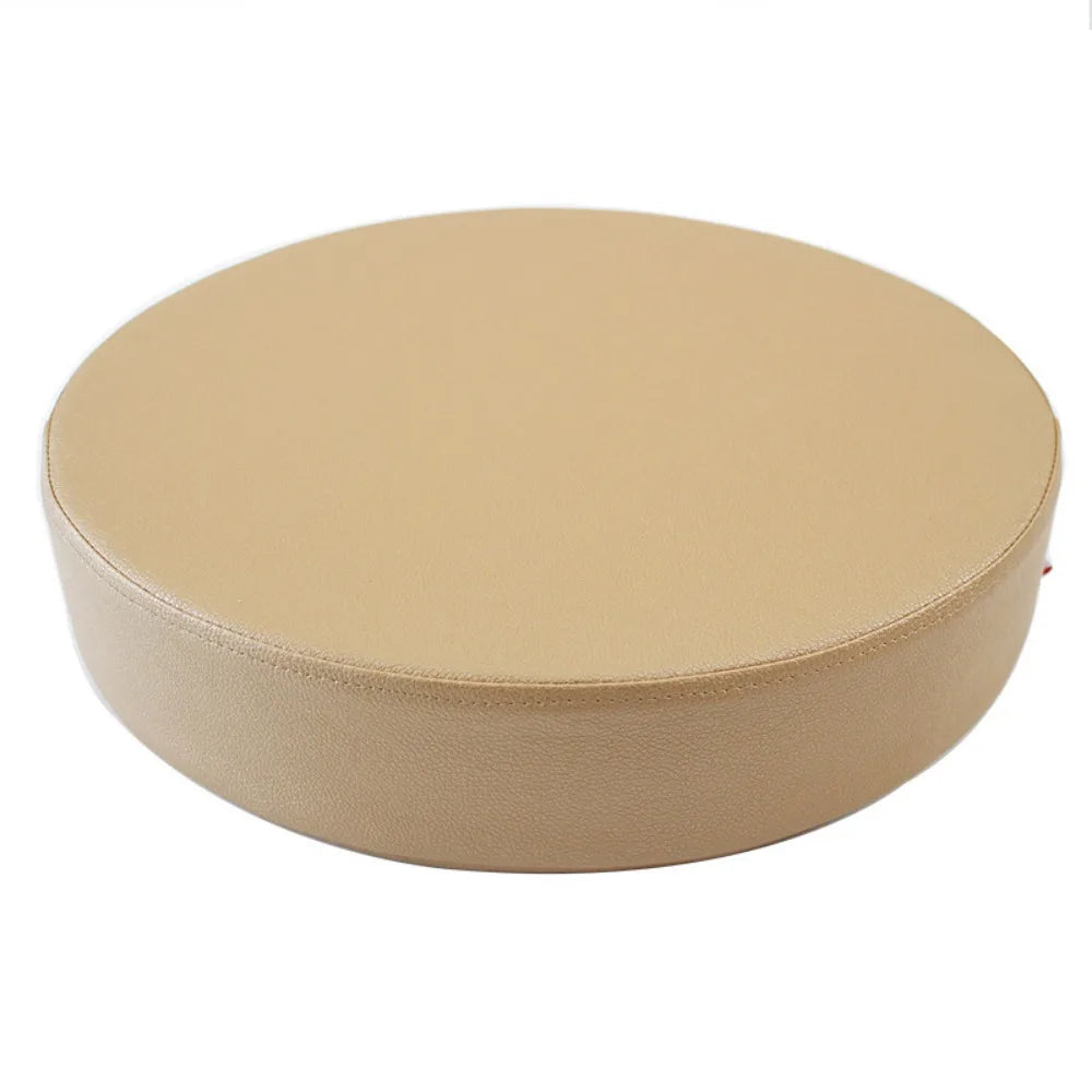 Simple Japanese Style Leather Round Cushion Thicken Soft Floor Cushion Waterproof Meditation Window Pillow for Home