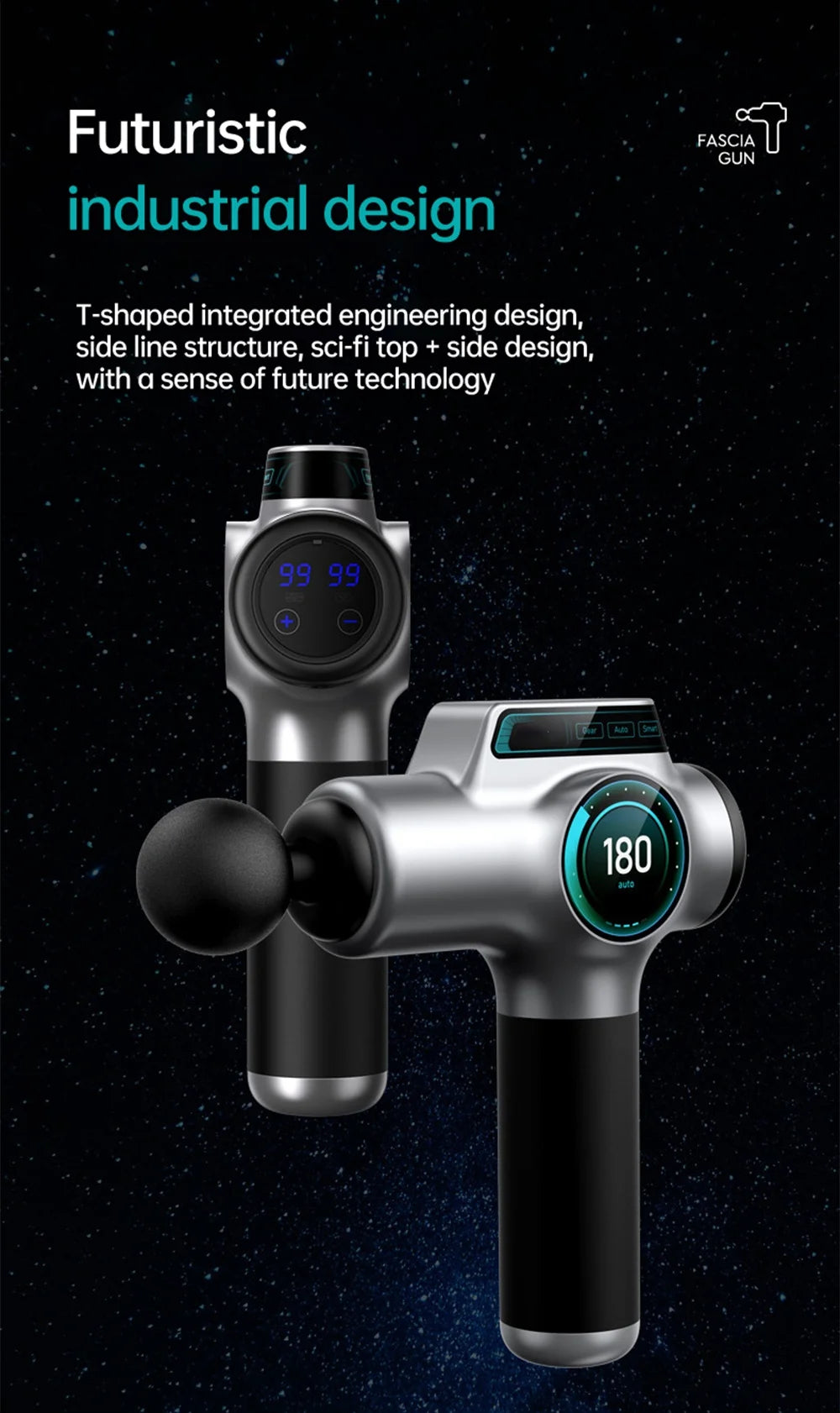 Tidesmit Muscle Massage Gun - Portable Deep Tissue Electric Massager Body Shaping Massage Equipment Tidesmit