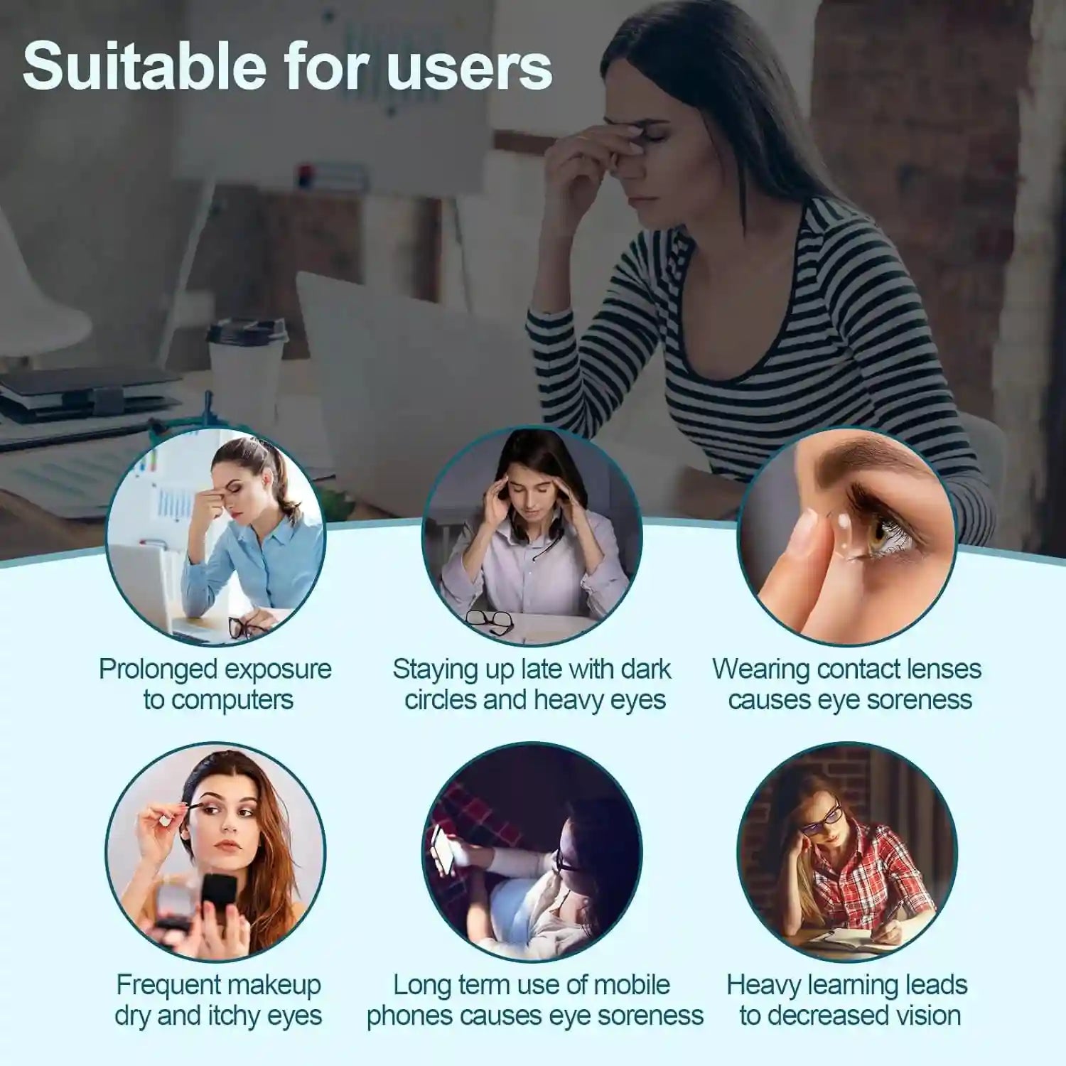 Eye Nano Humidifier Nebulizer - Portable Dry Eye Relief | Tidesmit Eye Massage Instrument Tidesmit