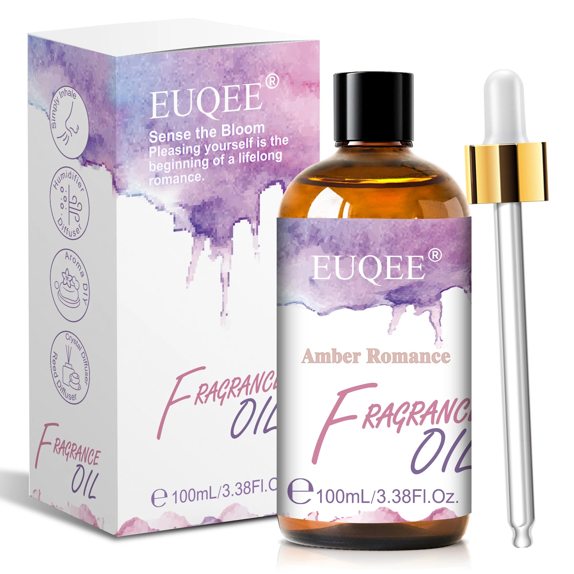 EUQEE 100ml Aroma Fragrance Oil Japanese Magnolia Bubble Gum Coconut & Vanilla Freesia Fragrance Oils For Diffuser Humidifier