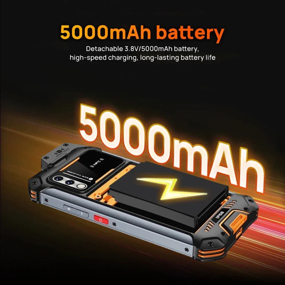 UNIWA W999 ATEX Rugged Waterproof Walkie Talkie 8GB+128GB 6.3 Inch FHD 5000mAh Smartphone Andriod 13 NFC Cell Phones Helio G99