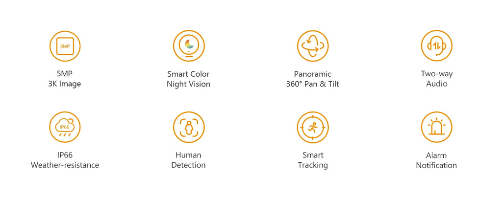 IMOU Cruiser SE+ 3MP Outdoor PTZ Wi-Fi Camera IP66 Weatherproof Camera Two Way Audio Color Night Vision AI Human Detection